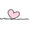 pink heart line