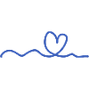 blue heart line
