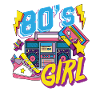 80s girls theme party gift