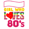 Girls 1980s love 80s gift