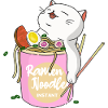 Ramen Noodles Cat