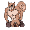 Squirrels with muscles