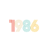 Compleanno vintage del 1986