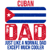 Cuban Dad Cuba Flag for Father's Day