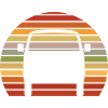 Retro Sunset classic Car