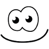 Cute frog face motif