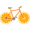 Bicycle Fruit Fruit Orange