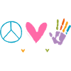 Amour autisme paix soutien autiste