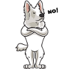 Stubborn White Swiss Shepherd Gift