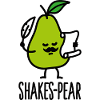 Shakes-Pear, Shakespeare funny pear pun cartoon