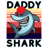 Retro Daddy Shark