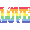 Pride Love Regenbogenfahne