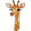 Drawing of a cute giraffe