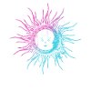 Spirituality Moon and Sun Illustration