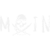 MOIN con teschio, logo e bianco sciabola