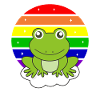 frog rainbow glitter kawaii frogs