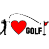I love golf heart