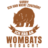 Wombat Spruch Wombats Witz