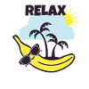 Banane entspannen