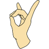 Zeichen der Hand