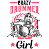Crazy Drummer Girl Drums