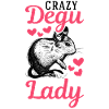 Crazy Degu Lady Rodent Girl