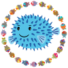 Funny pufferfish