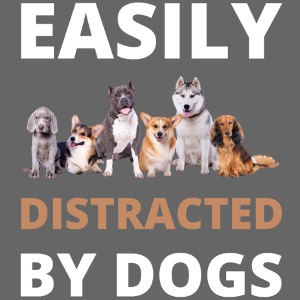 EASILY DISTRACTED BY DOGS
