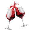Red wine glasses - Cheers!