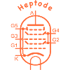 Heptode lumineux
