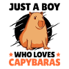 De jongen van capibara's houdt van capibara zeggen