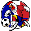 France Rooster Football Fan