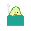 Avocado Pyjama Schlafanzug Geschenk