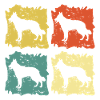 Schweizer Weißer Schäferhund Pop Art