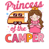 Cute Camping Princess Camper