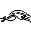 Celtic Leaping Hare Black