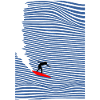 Surfeuse surf on