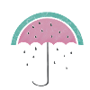 Melonen Regenschirm