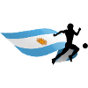 Flag Argentina football player
