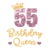 55° compleanno Regina 55 anni Cinquantacinque