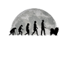 Samojede Evolution Mond Schlittenhund Samojeden