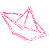 Papierboot pink