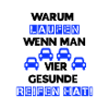 Auto Reifen schwarz blau