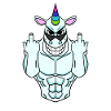 Einhorn Mittelfinger