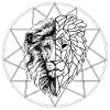 Geometric lion