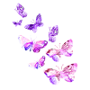 Belle papillon fille violet