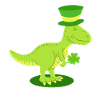 St. Patrick's Day Dinosaurier Irisch