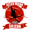 Skifahren alter mann