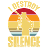 Dudelsack Destroy Silence Sackpfeife Retro