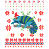 Chameleon Ugly Christmas Sweater